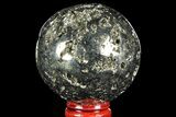 Polished Pyrite Sphere - Peru #97984-1